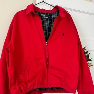Red Polo Ralph Lauren Bi-Swing jacket (size: L)